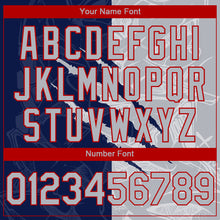 Load image into Gallery viewer, Custom Stitched Graffiti Pattern Gray Navy-Red 3D Scratch Sports Pullover Sweatshirt Hoodie