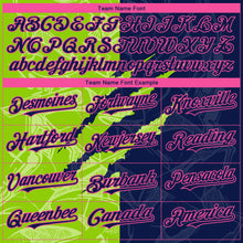 Laden Sie das Bild in den Galerie-Viewer, Custom Stitched Graffiti Pattern Navy Neon Green-Pink 3D Scratch Sports Pullover Sweatshirt Hoodie