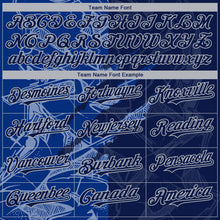 Laden Sie das Bild in den Galerie-Viewer, Custom Stitched Graffiti Pattern Navy Royal-Gray 3D Scratch Sports Pullover Sweatshirt Hoodie