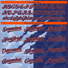 Laden Sie das Bild in den Galerie-Viewer, Custom Stitched Graffiti Pattern Royal Light Blue-Orange 3D Scratch Sports Pullover Sweatshirt Hoodie