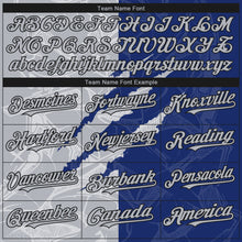 Laden Sie das Bild in den Galerie-Viewer, Custom Stitched Graffiti Pattern Gray Royal-Black 3D Scratch Sports Pullover Sweatshirt Hoodie