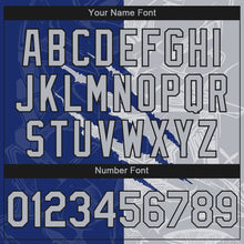 Laden Sie das Bild in den Galerie-Viewer, Custom Stitched Graffiti Pattern Gray Royal-Black 3D Scratch Sports Pullover Sweatshirt Hoodie