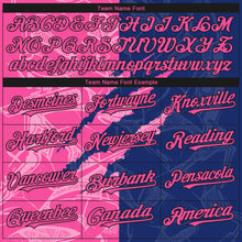 Laden Sie das Bild in den Galerie-Viewer, Custom Stitched Graffiti Pattern Pink Royal-Black 3D Scratch Sports Pullover Sweatshirt Hoodie