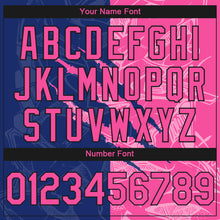 Laden Sie das Bild in den Galerie-Viewer, Custom Stitched Graffiti Pattern Pink Royal-Black 3D Scratch Sports Pullover Sweatshirt Hoodie