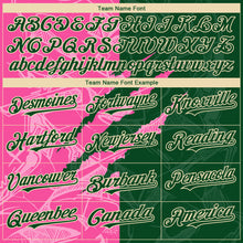 Laden Sie das Bild in den Galerie-Viewer, Custom Stitched Graffiti Pattern Green Pink-Cream 3D Scratch Sports Pullover Sweatshirt Hoodie