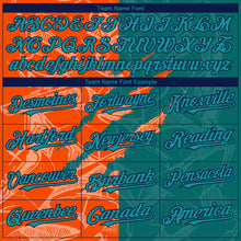 Laden Sie das Bild in den Galerie-Viewer, Custom Stitched Graffiti Pattern Teal Orange-Black 3D Scratch Sports Pullover Sweatshirt Hoodie