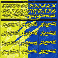 Загрузить изображение в средство просмотра галереи, Custom Stitched Graffiti Pattern Neon Yellow Thunder Blue-Black 3D Scratch Sports Pullover Sweatshirt Hoodie