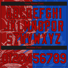 Laden Sie das Bild in den Galerie-Viewer, Custom Stitched Graffiti Pattern Red Thunder Blue-Black 3D Scratch Sports Pullover Sweatshirt Hoodie