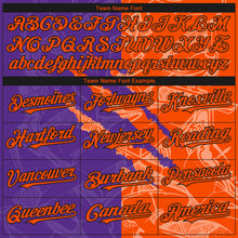 Laden Sie das Bild in den Galerie-Viewer, Custom Stitched Graffiti Pattern Orange Purple-Black 3D Scratch Sports Pullover Sweatshirt Hoodie