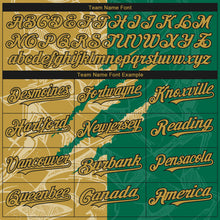 Загрузить изображение в средство просмотра галереи, Custom Stitched Graffiti Pattern Old Gold Kelly Green-Black 3D Scratch Sports Pullover Sweatshirt Hoodie