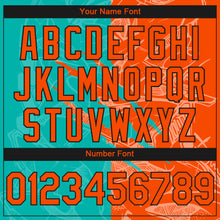 Загрузить изображение в средство просмотра галереи, Custom Stitched Graffiti Pattern Orange Aqua-Black 3D Scratch Sports Pullover Sweatshirt Hoodie