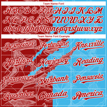 Загрузить изображение в средство просмотра галереи, Custom Stitched Graffiti Pattern Red Sky Blue-White 3D Scratch Sports Pullover Sweatshirt Hoodie