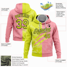 Загрузить изображение в средство просмотра галереи, Custom Stitched Graffiti Pattern Neon Yellow Medium Pink-Black 3D Scratch Sports Pullover Sweatshirt Hoodie