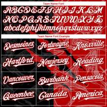 Загрузить изображение в средство просмотра галереи, Custom Graffiti Pattern White Black-Red 3D Scratch Authentic Baseball Jersey