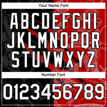 Загрузить изображение в средство просмотра галереи, Custom Graffiti Pattern White Black-Red 3D Scratch Authentic Baseball Jersey