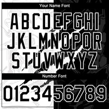 Загрузить изображение в средство просмотра галереи, Custom Graffiti Pattern Black-White 3D Scratch Authentic Baseball Jersey