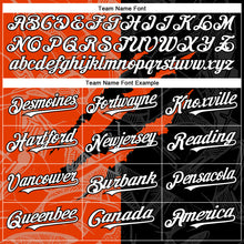 Загрузить изображение в средство просмотра галереи, Custom Graffiti Pattern White Black-Orange 3D Scratch Authentic Baseball Jersey