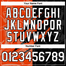 Загрузить изображение в средство просмотра галереи, Custom Graffiti Pattern White Black-Orange 3D Scratch Authentic Baseball Jersey