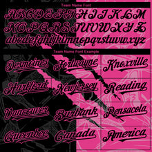 Загрузить изображение в средство просмотра галереи, Custom Graffiti Pattern Black-Pink 3D Scratch Authentic Baseball Jersey