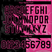 Загрузить изображение в средство просмотра галереи, Custom Graffiti Pattern Black-Pink 3D Scratch Authentic Baseball Jersey