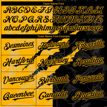 Загрузить изображение в средство просмотра галереи, Custom Graffiti Pattern Black-Gold 3D Scratch Authentic Baseball Jersey