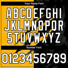 Загрузить изображение в средство просмотра галереи, Custom Graffiti Pattern White Black-Gold 3D Scratch Authentic Baseball Jersey