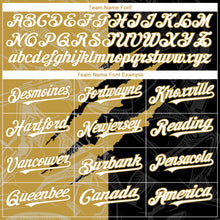 Загрузить изображение в средство просмотра галереи, Custom Graffiti Pattern White Black-Old Gold 3D Scratch Authentic Baseball Jersey