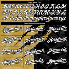 Загрузить изображение в средство просмотра галереи, Custom Graffiti Pattern White Black-Old Gold 3D Scratch Authentic Baseball Jersey