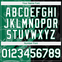 Загрузить изображение в средство просмотра галереи, Custom Graffiti Pattern White Black-Kelly Green 3D Scratch Authentic Baseball Jersey