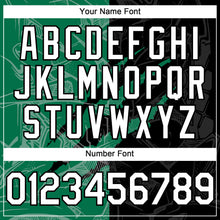 Загрузить изображение в средство просмотра галереи, Custom Graffiti Pattern White Black-Kelly Green 3D Scratch Authentic Baseball Jersey