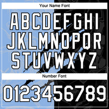 Загрузить изображение в средство просмотра галереи, Custom Graffiti Pattern White Black-Light Blue 3D Scratch Authentic Baseball Jersey