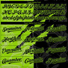 Загрузить изображение в средство просмотра галереи, Custom Graffiti Pattern Black-Neon Green 3D Scratch Authentic Baseball Jersey