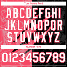 Загрузить изображение в средство просмотра галереи, Custom Graffiti Pattern White Black-Neon Pink 3D Scratch Authentic Baseball Jersey