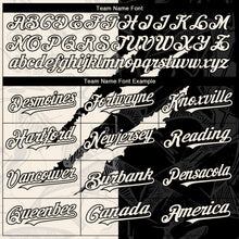 Загрузить изображение в средство просмотра галереи, Custom Graffiti Pattern Cream-Black 3D Scratch Authentic Baseball Jersey