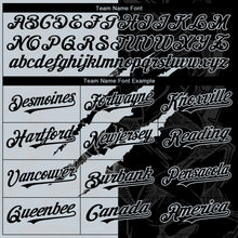 Загрузить изображение в средство просмотра галереи, Custom Graffiti Pattern Black-Silver 3D Scratch Authentic Baseball Jersey