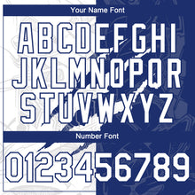 Загрузить изображение в средство просмотра галереи, Custom Graffiti Pattern White-Royal 3D Scratch Authentic Baseball Jersey