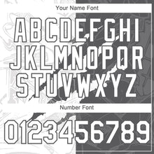 Загрузить изображение в средство просмотра галереи, Custom Graffiti Pattern White-Steel Gray 3D Scratch Authentic Baseball Jersey