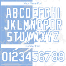 Загрузить изображение в средство просмотра галереи, Custom Graffiti Pattern White-Light Blue 3D Scratch Authentic Baseball Jersey