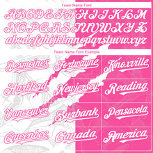 Загрузить изображение в средство просмотра галереи, Custom Graffiti Pattern White-Pink 3D Scratch Authentic Baseball Jersey