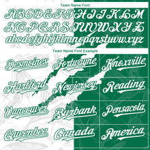 Загрузить изображение в средство просмотра галереи, Custom Graffiti Pattern White-Kelly Green 3D Scratch Authentic Baseball Jersey