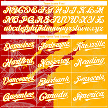 Загрузить изображение в средство просмотра галереи, Custom Graffiti Pattern White Gold-Red 3D Scratch Authentic Baseball Jersey