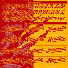 Загрузить изображение в средство просмотра галереи, Custom Graffiti Pattern Red-Gold 3D Scratch Authentic Baseball Jersey