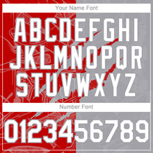 Загрузить изображение в средство просмотра галереи, Custom Graffiti Pattern White Gray-Red 3D Scratch Authentic Baseball Jersey