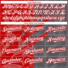 Загрузить изображение в средство просмотра галереи, Custom Graffiti Pattern White Steel Gray-Red 3D Scratch Authentic Baseball Jersey