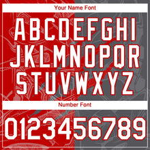 Загрузить изображение в средство просмотра галереи, Custom Graffiti Pattern White Steel Gray-Red 3D Scratch Authentic Baseball Jersey