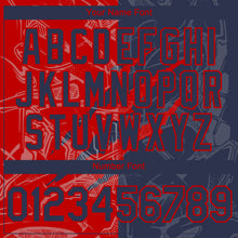 Загрузить изображение в средство просмотра галереи, Custom Graffiti Pattern Navy-Red 3D Scratch Authentic Baseball Jersey