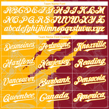 Загрузить изображение в средство просмотра галереи, Custom Graffiti Pattern White Crimson-Gold 3D Scratch Authentic Baseball Jersey