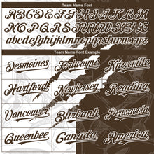 Загрузить изображение в средство просмотра галереи, Custom Graffiti Pattern Brown-White 3D Scratch Authentic Baseball Jersey