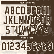 Загрузить изображение в средство просмотра галереи, Custom Graffiti Pattern Brown-Cream 3D Scratch Authentic Baseball Jersey