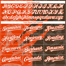 Загрузить изображение в средство просмотра галереи, Custom Graffiti Pattern White Brown-Orange 3D Scratch Authentic Baseball Jersey